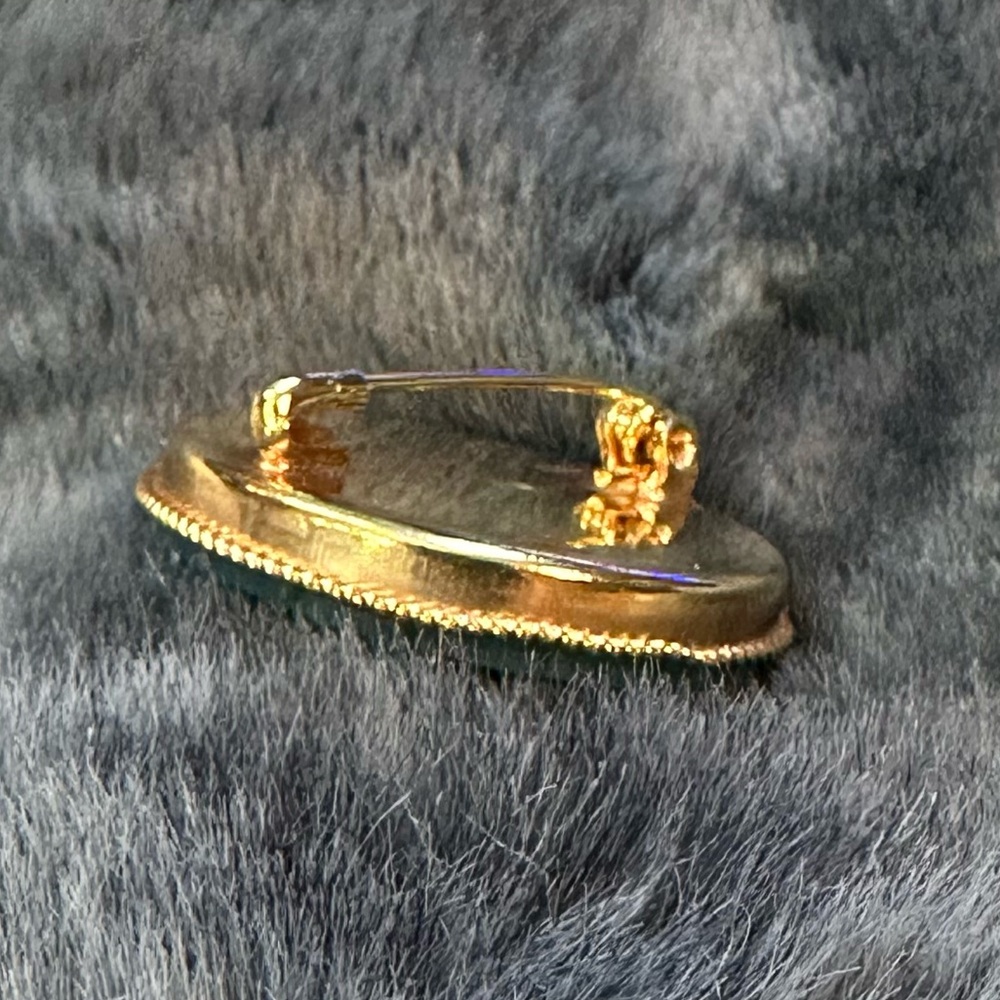 Vintage Blue Mosaic Brooch - Picture 10 of 10